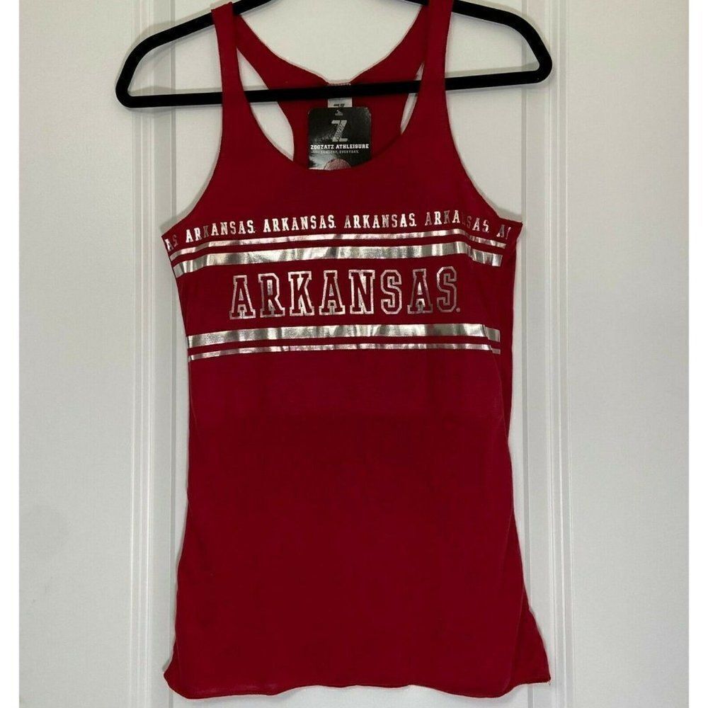 ZOOZATZ Athleisure - XS - Arkansas Razorbacks Women's Racerback Tank Top -‎